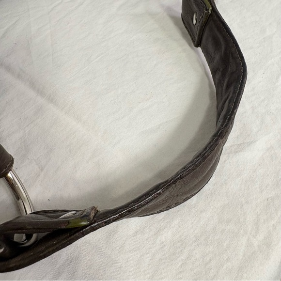 KENNETH COLE REACTION Vintage 90s Y2K Slouchy Leather Hobo Shoulder Bag Purse - Picture 12 of 16